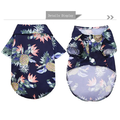 Summer Pet Printed Clothes